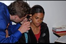 doctor-examines-patient-umns10_125_2 Dr. Jeff Thill, a volunteer at a Shepherd's Hope Health Center in Orlando, Fla., examines patient Geannie Figuereo. The clinic, founded 10 years ago by St. Luke's United Methodist Church, serves residents without access to insurance or medical care.