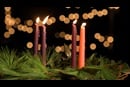 advent-candles-week-4 An Advent wreath with four lit candles represents the fourth week of Advent.  Photo by Kathleen Barry, United Methodist Communications.