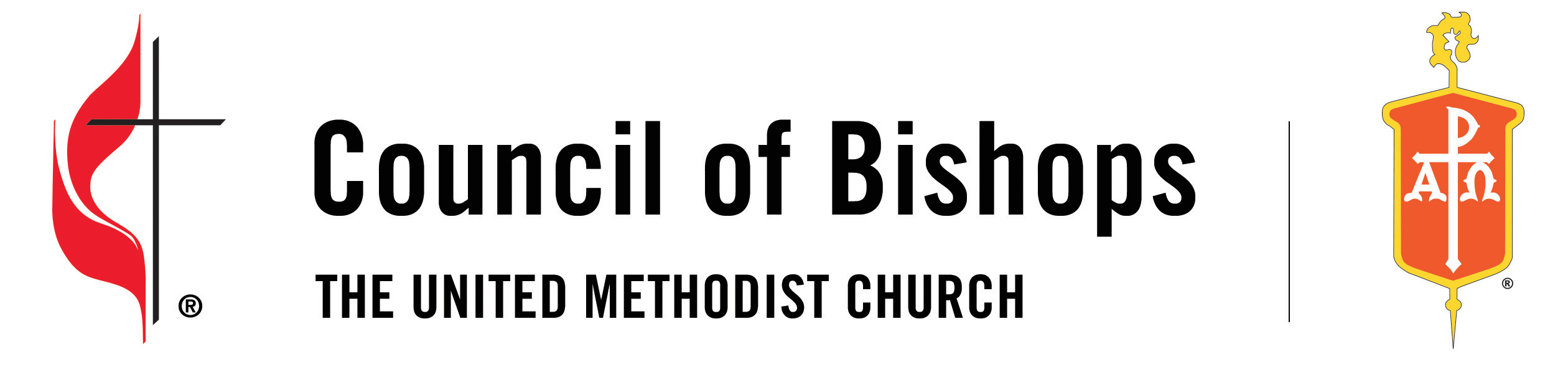 Official logo of the Council of Bishops. The Council of Bishops is made up of all active and retired bishops of The United Methodist Church. 