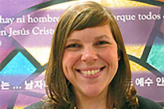Emily Nelms Chastain is on staff in the North Alabama Conference connectional ministries office, while attending a low residency program at Claremont School of Theology in Claremont, Calif. Chastain says she’s grateful both for the financial help and for the counseling on personal finances that comes with the scholarship. Photo courtesy of United Methodist Commission on the Status and Role of Women.