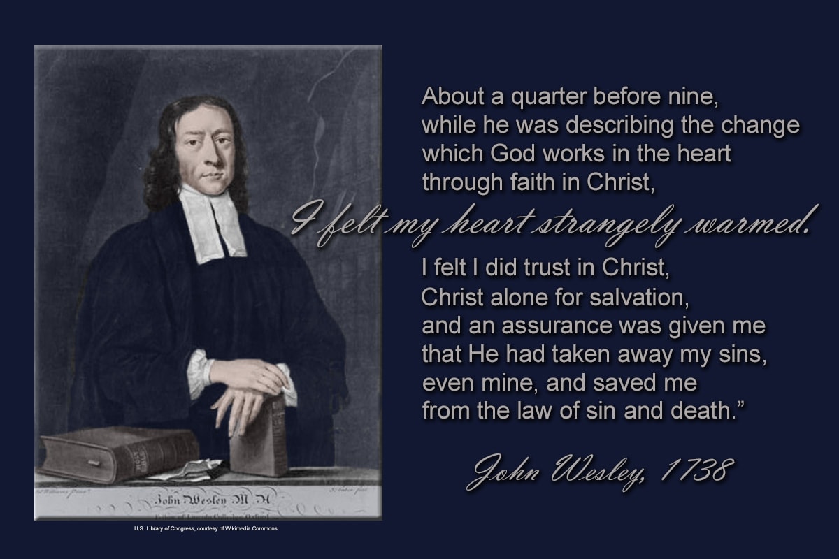 John Wesley portrait from the U.S. Library of Congress, courtesy of Wikimedia Commons (altered from original)