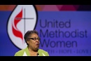 A Diaconisa Metodista Unida Clara Ester serve como vice-presidente nacional das Mulheres Metodistas Unidas. Foto de arquivo de Mike DuBose, United Methodist Communications.