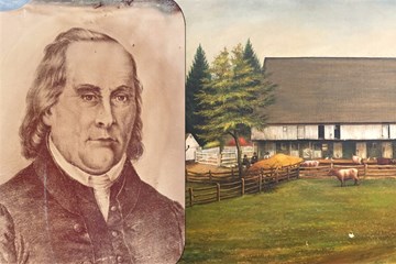 Otterbein is an important figure in United Methodist history. Otterbein image courtesy United Brethren Historical Center. Isaac Long's Barn, courtesy United Methodist Archives and History.