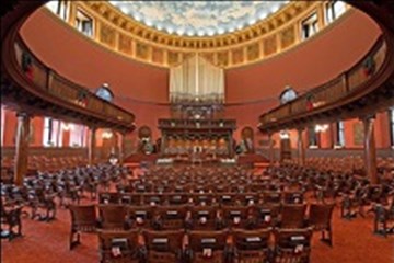 Interior of Lovely Lane United Methodist Church as seen in January of 2014. Photo by Subodh Atal, shared via Facebook.