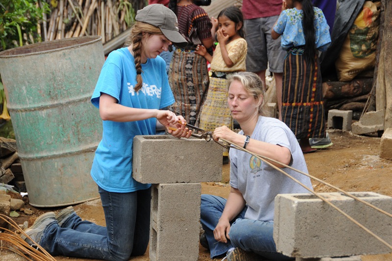 Casey Walker (right) began helping parents and youth have deeper conversations after an impactful student ministry trip. Photo courtesy of Casey Walker.