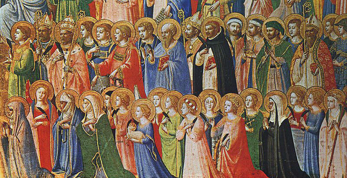 On All Saints Day we remember those who have gone before us in the faith. "All-Saints" 15th century. Public Domain via Wikimedia Commons. 