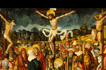 Jesus prayed for forgiveness of those who were putting him to death. We are also to be forgiving. "Crucifixion" by Peter Gertner, 16th century. Walters Art Museum, Public domain, courtesy Wikimedia Commons.