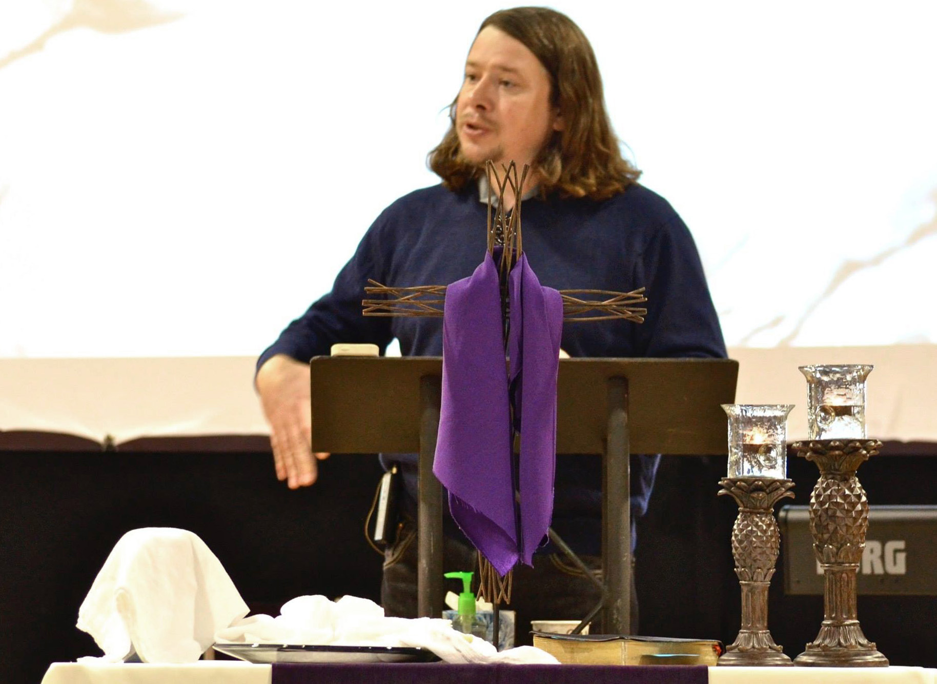 The Rev. Allen Buck, a member of the Cherokee Nation of Oklahoma, relocated to Portland, Ore., to become the pastor of Wilshire United Methodist Native American Fellowship in July of 2017. Since then, attendance has doubled. Photo courtesy of Wilshire United Methodist Native American Fellowship.