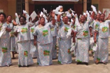 United Methodists in Côte d'Ivoire celebrate 100 years of Methodism with an original song called "The Buzz." Video image courtesy of Cote d'Ivoire Annual Conference.