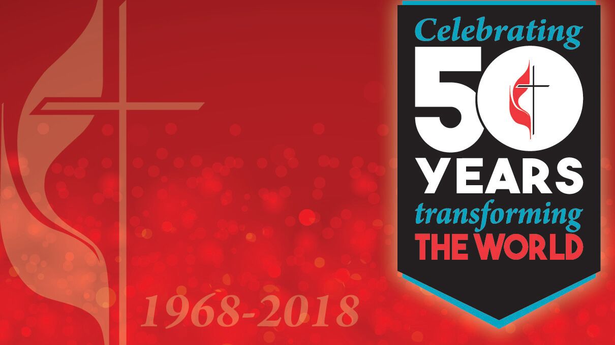 Artwork for the 50th Anniversary of The United Methodist Church. Design and production by Troy Dossett, United Methodist Communications