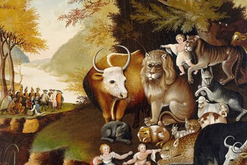 In his Christmas message, Bishop Carter encourages the church to be a sign of God's peaceable kingdom, as shown in this famous painting by Edward Hicks titled "Peaceable Kingdom."