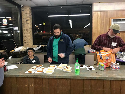 Members of Greers Chapel also provide food for those who need a fresh meal or a snack on laundry night. Photo provided by Dan Read.