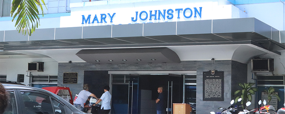 Entrance of the Mary Johnston Hospital, Manila, Philippines. A United Methodist support facility in Manila, Philippines.