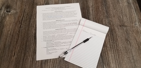 Instructions for petitions to the 2020 General Conference are now available.
