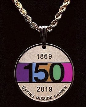 Medallion marks 150 years of UMW's mission. Photo courtesy of United Methodist Women.