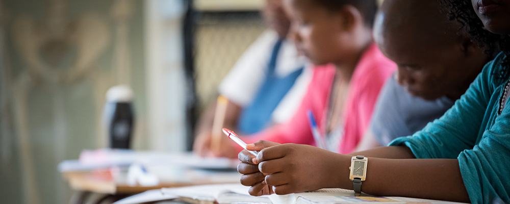 Students at seminar for strengthening work on diakonia, development and sustainability.