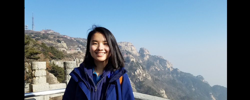 Anna Ling O’Donoghue poses on her vacation in China.