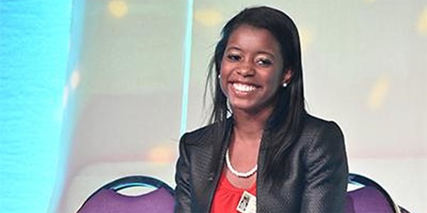 Miss Jalen Lawson sitting on stage at annual conference.  Miss Jalen Lawson sitting on stage at annual conference. Courtesy Photo.