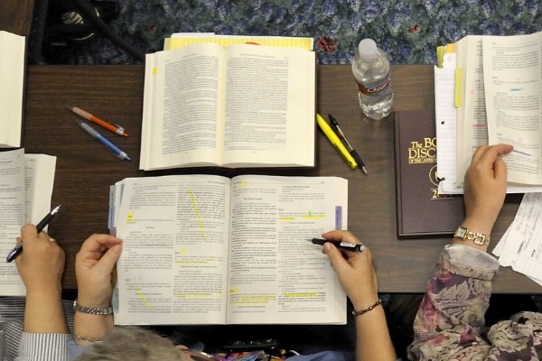 General Conference work in process. UMNS photo by Paul Jeffrey.