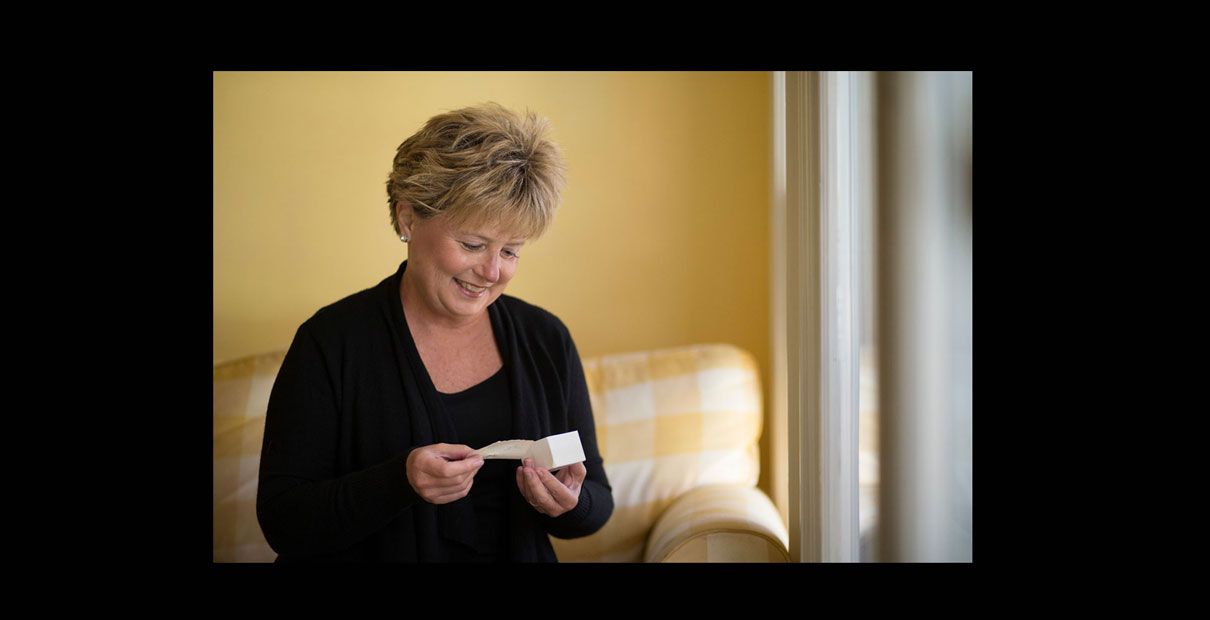 Ellen McNish says the best gift she ever received was a cotton ball spritzed with her mother's favorite perfume and a note from her saying "Lest you forget me." 