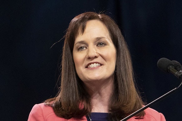 Author and pastor the Rev. Jessica LaGrone discusses how Jesus’s miracles were for people feeling hopeless. We can ask God to meet us in our need. Photo by Kathleen Barry, United Methodist Communications.