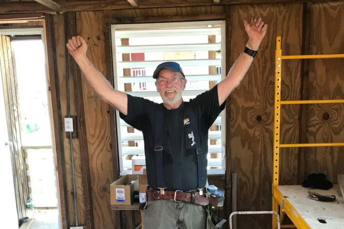 Jackson Rogers uses his carpentry skills during mission trips. Photo courtesy of New Paltz United Methodist Church.