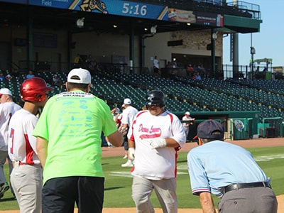 Dream League player running bases. Courtesy photo.