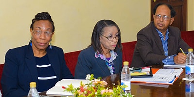 Claflin University faculty sitting in a meeting. Courtesy photo.