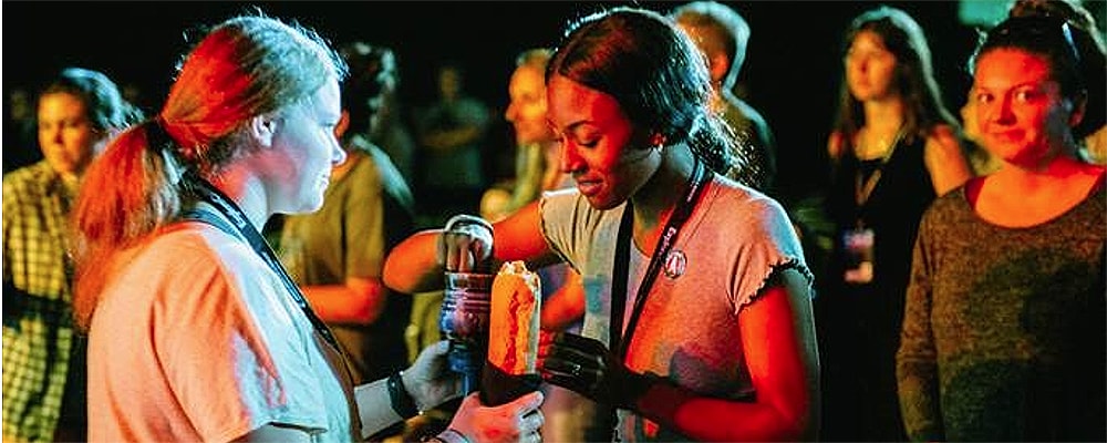 Participants gather for worship at Exploration 2019. Courtesy photo.
