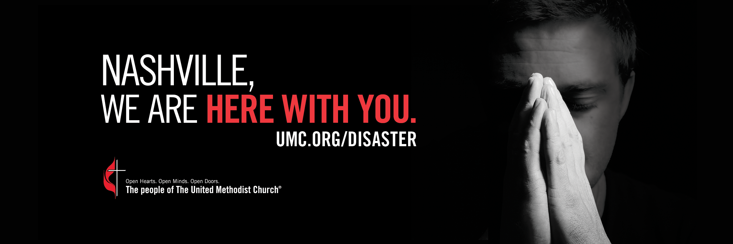 This billboard ran in the Nashville area following the tornados that ripped through Nashville and Middle Tennessee on March 3, 2020. 