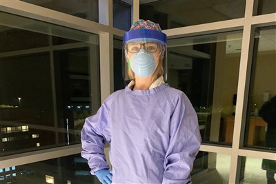 Ashley Hammer of the Holston Conference of The United Methodist Church is a nurse working on the front lines of COVID-19.