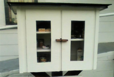 The tiny congregation of 12 members at Collins United Methodist Church makes sure the blessing box gets refilled regularly.