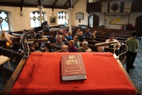 View from the pulpit. Photo by Kathleen Barry, United Methodist Communications.