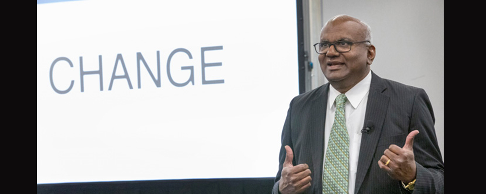 The Rev. Moses Kumar speaks during the meeting of the General Council of Finance and Administration board held March 9-10 at Scarritt Bennett Center in Nashville, Tenn. He is the agency’s top executive. Photo by Kathleen Barry, UM News.