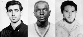 James Chaney, an African-American man (along with Mickey Schwerner, who worked with Chaney at the Congress for Racial Equality, and Andrew Goodman, college student volunteering with CORE), were murdered by white supremacists and dumped in an abandoned dam near Philadelphia, Mississippi, in the summer of 1964. The search for them led to the discovery of the bodies of eight other Black men-activists, also murdered by white supremacists. (Photo courtesy of the Associated Press)