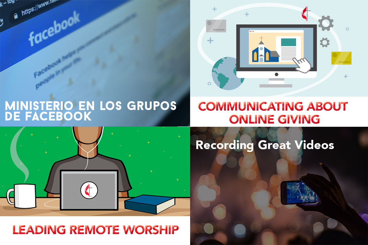 A sampling of recent United Methodist Communications training offerings. (Images courtesy of United Methodist Communications)