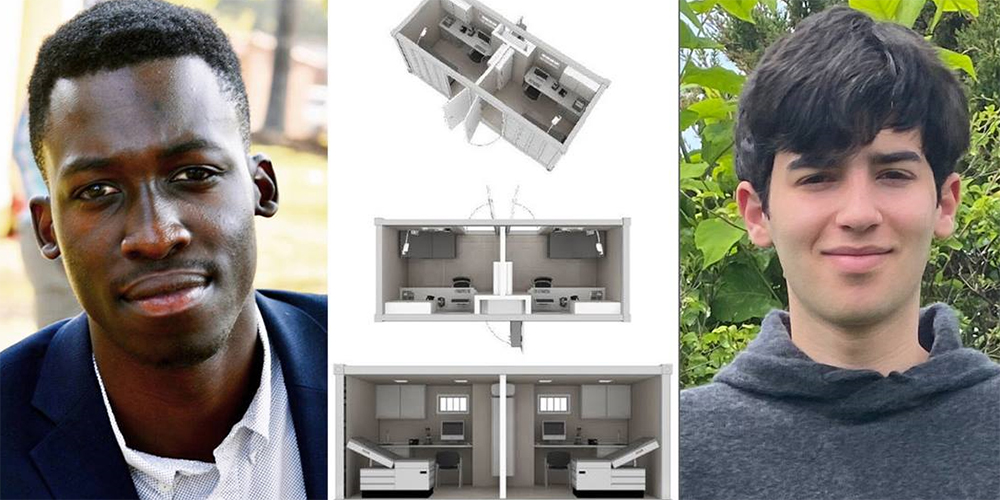 Munyaradzi Chakonda (left) from Africa University and Jon Schulder (right) from Yale. Composite created by Kathleen Barry, UM News.