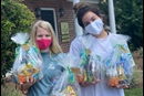 Georgia Southern University Wesley Foundation members are leaving Covid Care Packages on the doorsteps of college students who are quarantined because of exposure to the coronavirus. Photo courtesy of Southern Georgia Conference of The United Methodist Church.