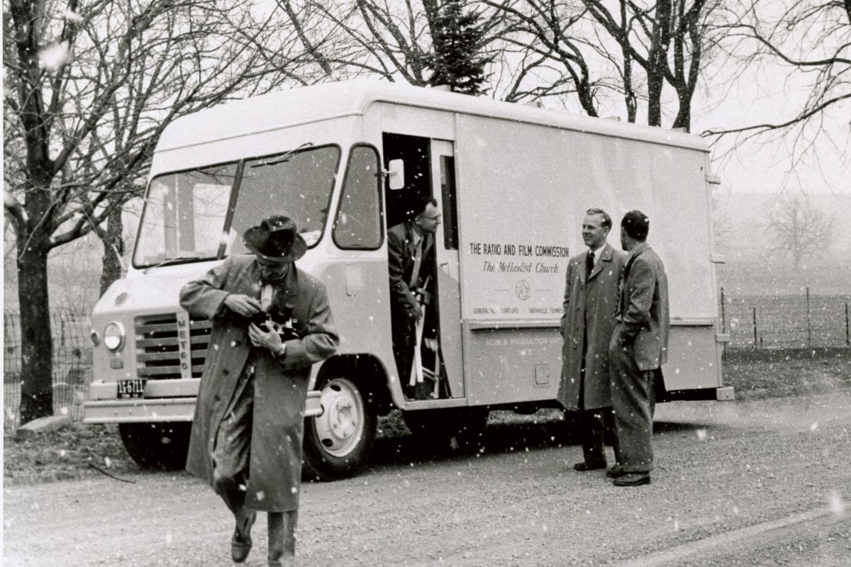 The General Conference formed the Radio and Film Commission in 1948, which would eventually become TRAFCO with the addition of the word “television.” (Photo courtesy of United Methodist Communications)