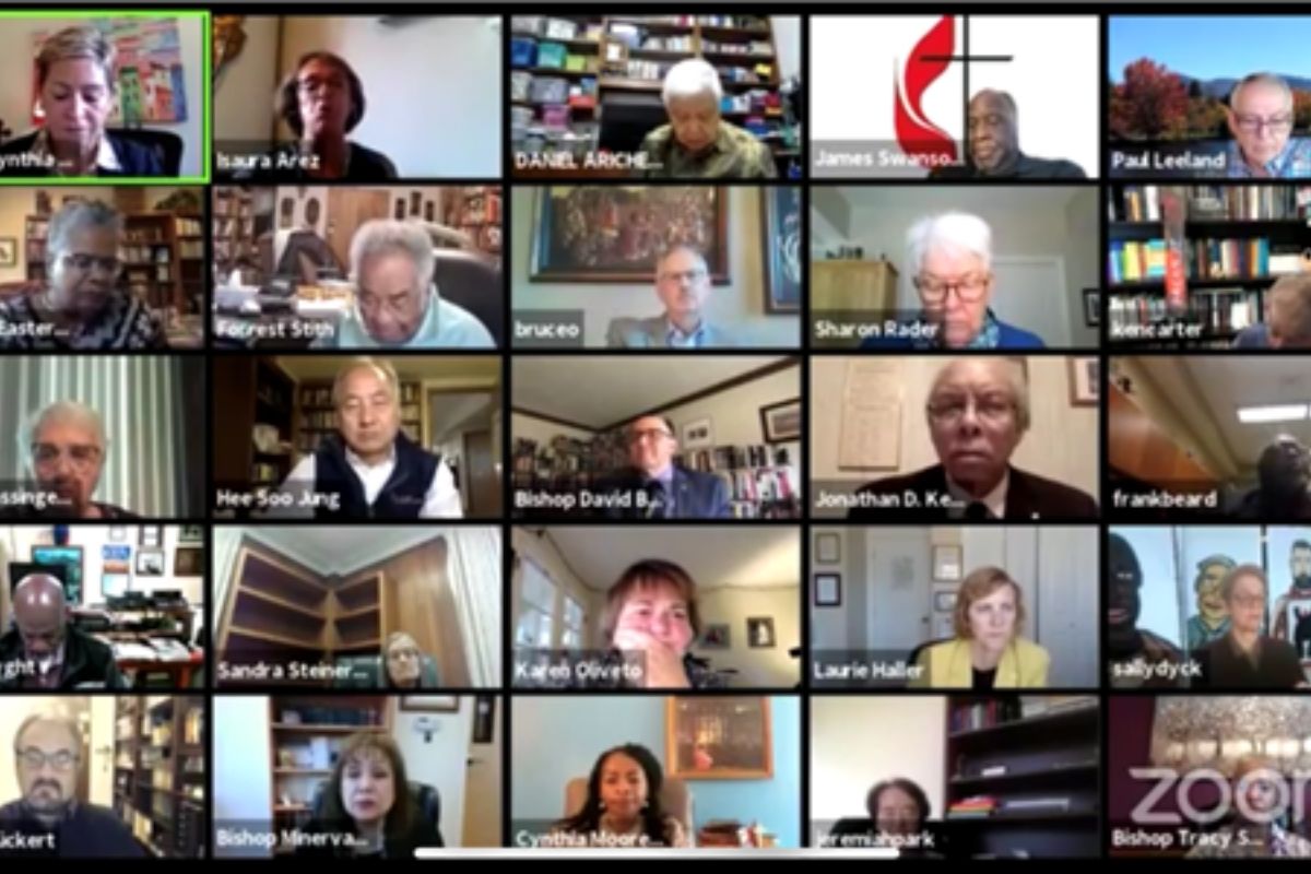 The November 2-5 COB virtual meeting brought together about 115 active and retired bishops from Africa, Asia, Europe and North America. (Photo courtesy of the Council of Bishops.)