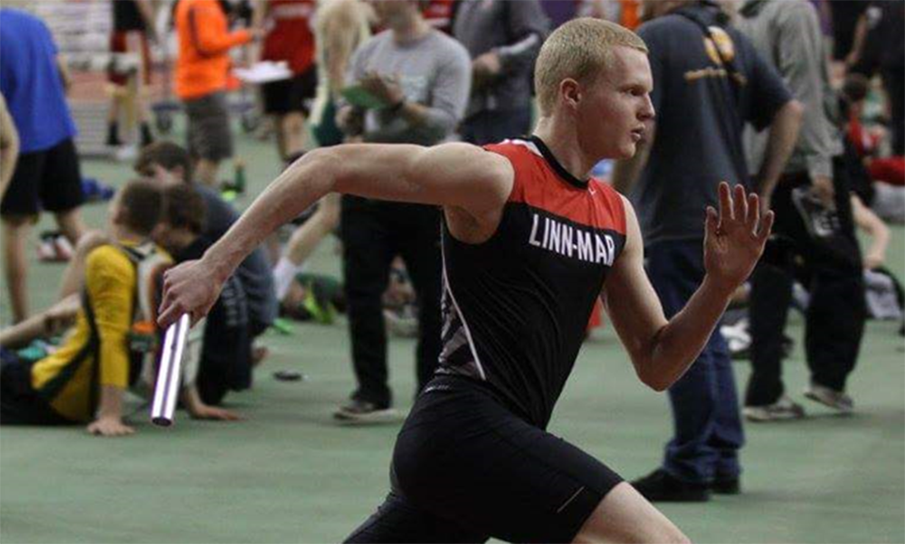 Tyler Hungate participating in sports day. Courtesy photo.