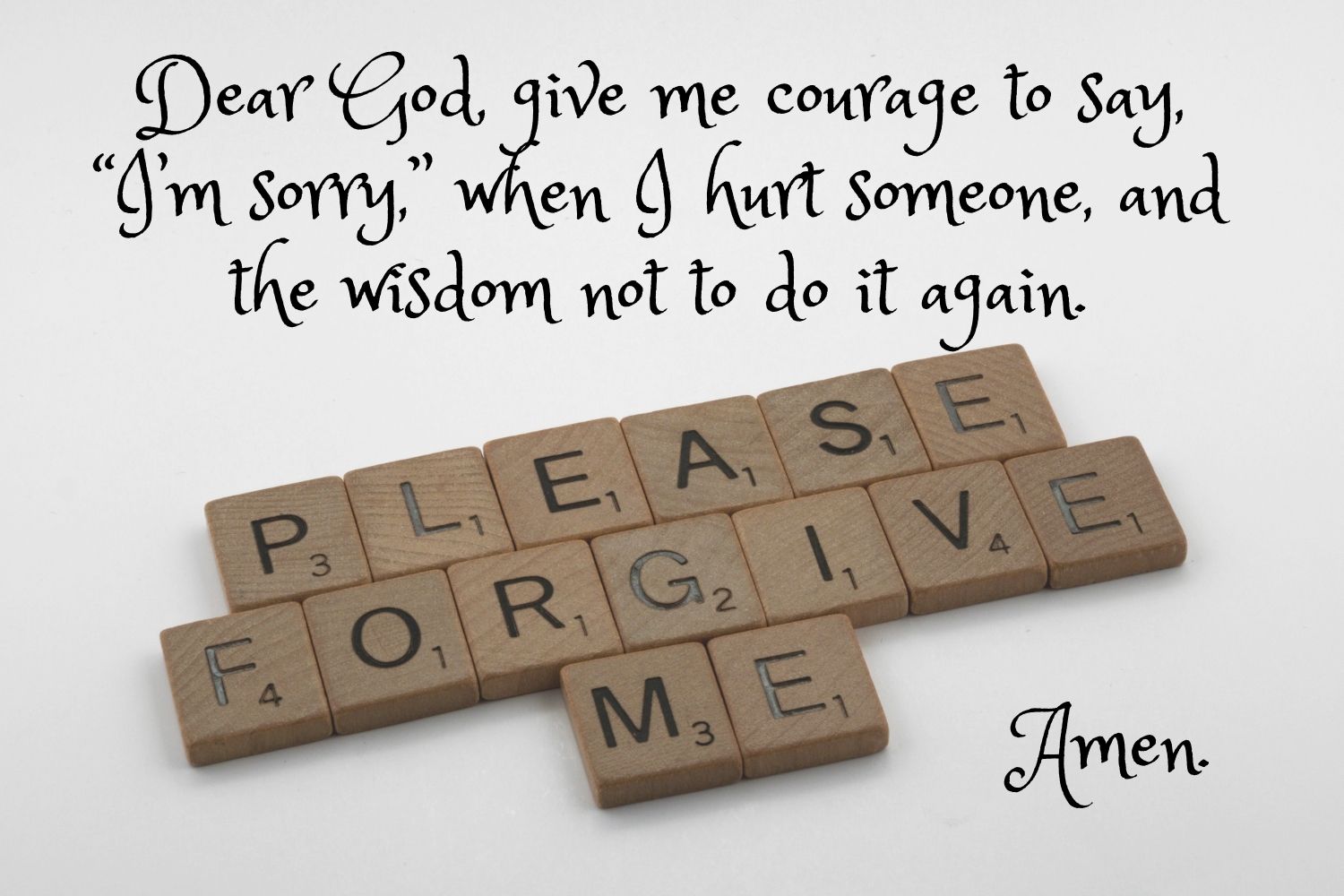 Everyone makes mistakes. When that happens, Jesus tells us to make it right, which often starts with the words, “I’m sorry.”