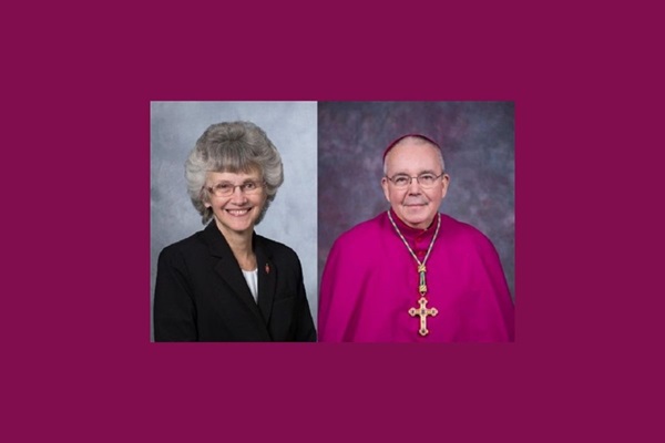 Bishop Peggy Johnson, resident bishop of the Philadelphia Episcopal Area of The United Methodist Church and Bishop David P. Talley of the Catholic Diocese of Memphis co-chaired the eighth round of dialogue between United Methodists and Catholics. (Photos provided by the Council of Bishops.)