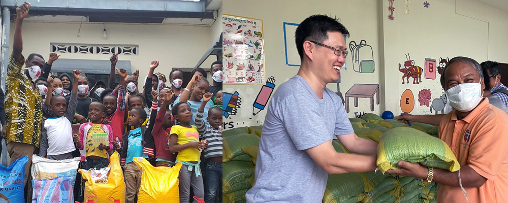 Global Ministries Advance Missionaries: Innocent Afful (third from left), serving in Ghana and The Rev. Andrew Lee (left), serving Cambodia.
