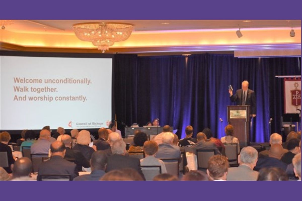 The last time the full Council of Bishops met in person was in November 2019 outside Chicago. (COB file photo by Maidstone Mulenga.)