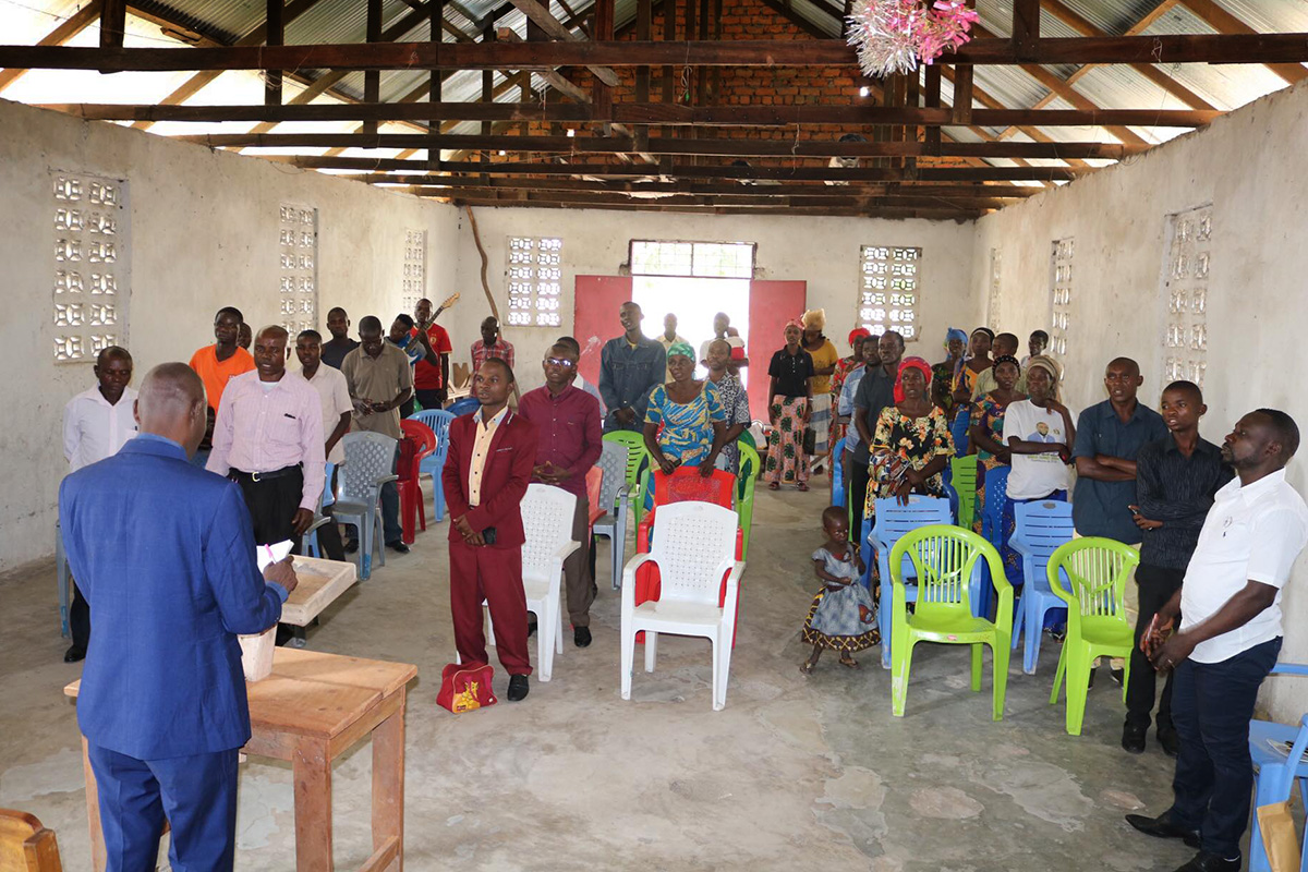 Members of Sayuni United Methodist Church in Fizi, Congo, participate in Sunday worship. Before the COVID-19 pandemic, around 24,000 people would attend church services each Sunday in the Kivu Conference. Now, that number is about 10,000, according to the conference's statistician. Photo by Philippe Kituka Lolonga, UM News.