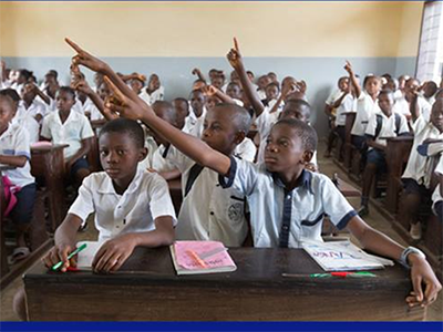 Primary school in Democratic Republic of Congo. Photo by Mike DuBose, UM News.