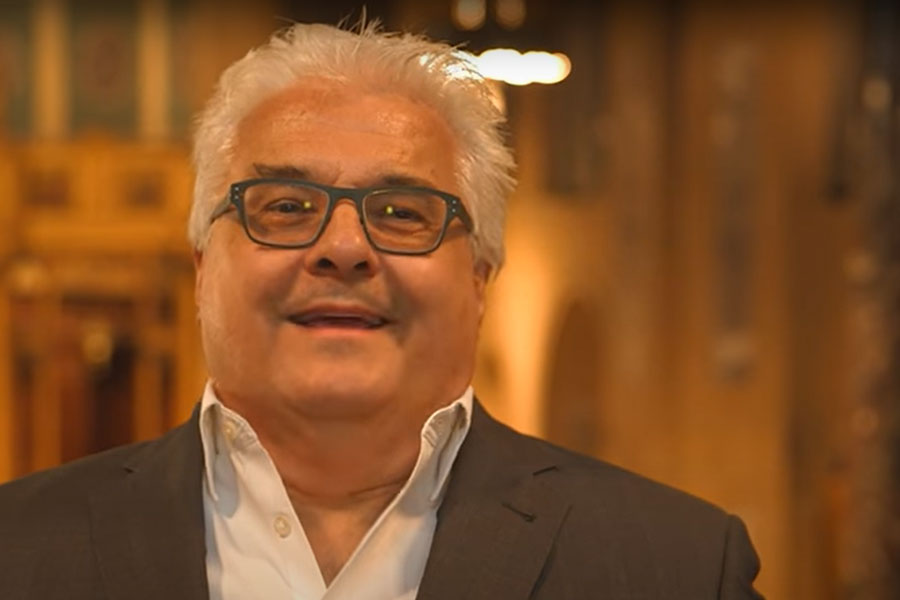 The Reverend Stephen Bauman of Christ Church United Methodist talks about how neighbors came together in New York after 9/11. Image from video by United Methodist Communications.