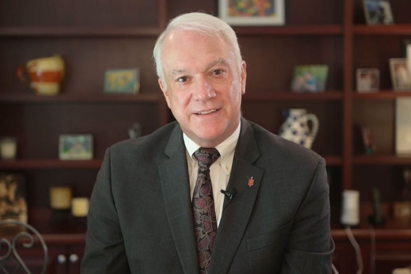 Bishop Thomas Bickerton of the New York Annual Conference offers a reflection on the 20th anniversary of Sept. 11, 2001. Screenshot of video by the New York Conference of The United Methodist Church.