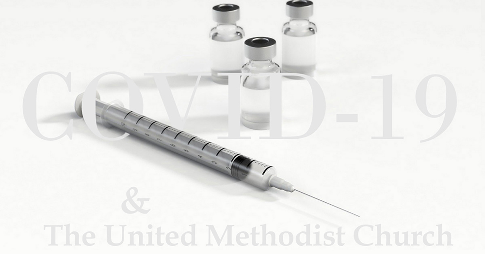 The Connectional Table, a United Methodist leadership body, identifies COVID-19 vaccine distribution as a missional priority for the denomination. The move aims to strengthen ongoing efforts to get shots in arms. Photo by Arek Socha, courtesy of Pixabay; graphic by Laurens Glass, UM News.